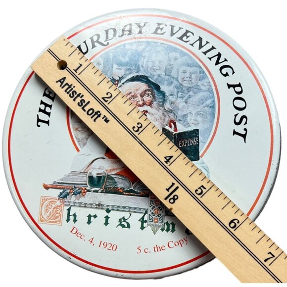 Saturday Evening Post Christmas Tin 1920 - Picture 6 of 6